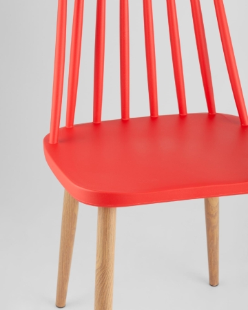Стул Морган пластиковый красный 4 шт.