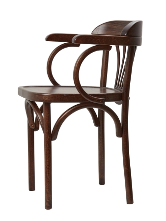 Деревянный стул Венский темный тон с твердым сиденьем