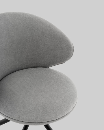 Стул Труфальд велюр светло-серый