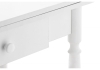 Стол деревянный Брентон с ящиком белый глянец