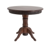 Стол круглый раскладной Милорд орех с черной патиной