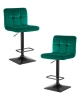 Набор 2 шт Стул барный DOMINIC, зеленый велюр (MJ9-88)