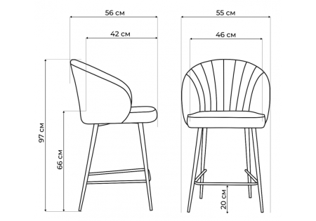 Барный стул Бэнбу marseille 13, черный