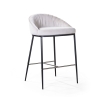 Полубарный стул Barkley микровелюр серый