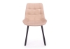 Стул на металлокаркасе Челси П бежевый (zd 210) / черный