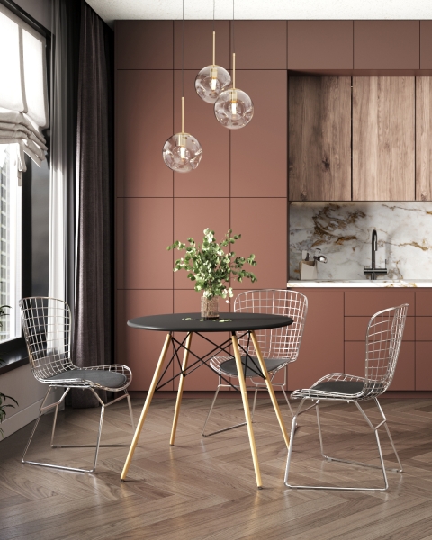 Стол круглый EAMES DSW NEW D=80 черный Стол круглый EAMES DSW NEW D=80 черный