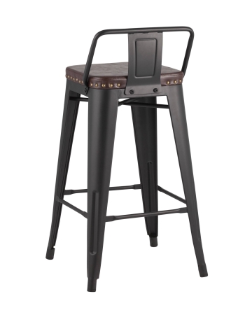 Стул полубарный TOLIX SOFT черный матовый