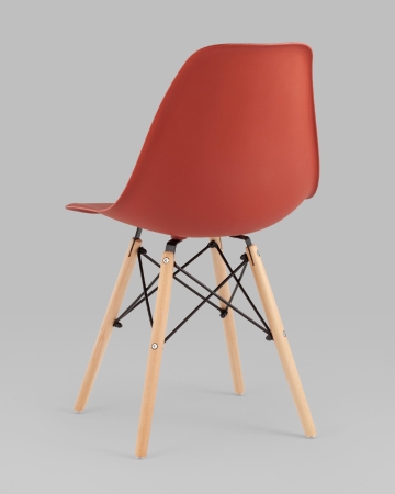 Стул Eames Style DSW терракотовый x4 (разборный каркас)