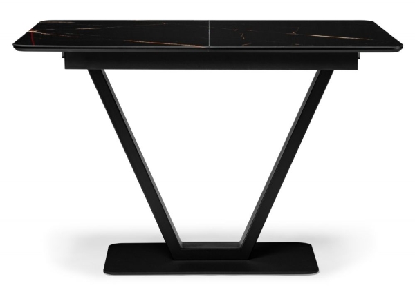 Стеклянный стол Бугун обсидиан, черный