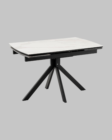 Стол Галац 120*80 см столешница стекло белое