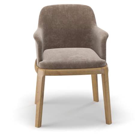 Стул Фреш 1 марсель смок/дуб коньяк