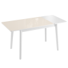 Стол кухонный Бейсик-6 крем/белый