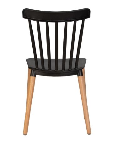 Стул обеденный THEO ножки светлый бук, черный B-03