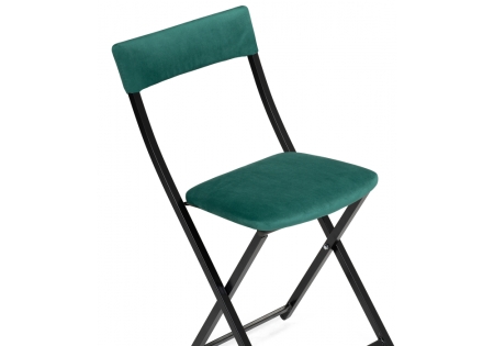 Стул на металлокаркасе Elevis зеленый, черный