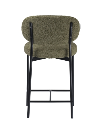 Стул полубарный MASO экомех зеленый HUSH 617