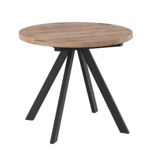 Стол круглый раздвижной "RONDO-90" черный