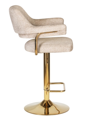 Набор 2 шт Стул барный CHARLY GOLD, бежевый твид (LEO26)