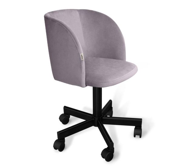 Стул подъемно-поворотный SHT-ST33/S120M сиреневая орхидея, черный муар