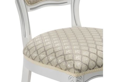 Стул деревянный Лауро патина серебро, бежевый