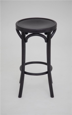 Полубарный деревянный табурет Венский 650 венге с твердым сиденьем