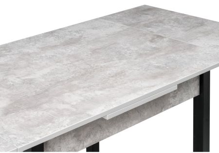 Стол деревянный Форли бетон, черный матовый