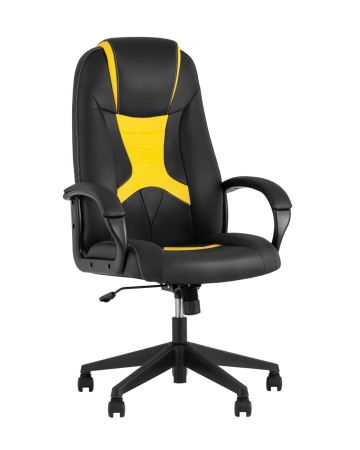 Кресло игровое TopChairs ST-CYBER 8 черный и желтый