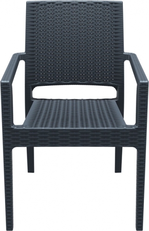 Комплект пластиковой мебели Siesta Contract Miami Ibiza антрацит