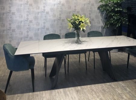 Стол IVAR 180 MARBLES KL-99 белый мрамор итальянская керамика