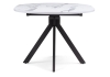 Стол деревянный Бетина мрамор белый, черный