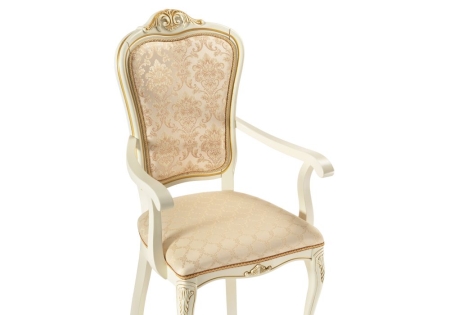 Стул деревянный Руджеро патина золото, бежевый