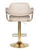 Стул барный CHARLY GOLD бежевый твид LEO26