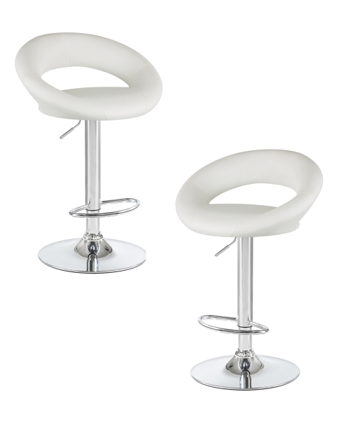 Набор 2 шт Стул барный MIRA, белый