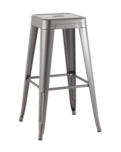 Стул барный TOLIX серебристый матовый KD