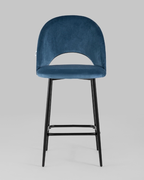 Стул полубарный Меган велюр пыльно-синий 2 шт. Стул полубарный Меган велюр пыльно-синий 2 шт.