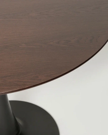 Стол Tulip style 90 черный, венге