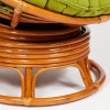 Кресло-качалка "PAPASAN" w 23 и 01 B с подушкой, коньяк, флок олива, 23