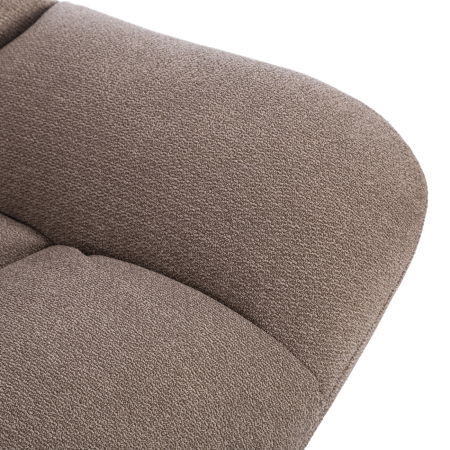 Кресло лаунж Relax/Релакс с пуфом светло-серый