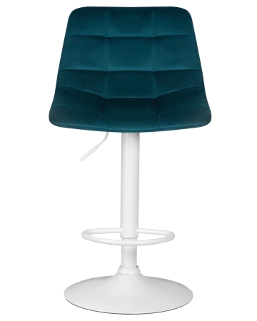 Набор 2 шт Стул барный TAILOR WHITE, морской волны велюр (MJ9-99)