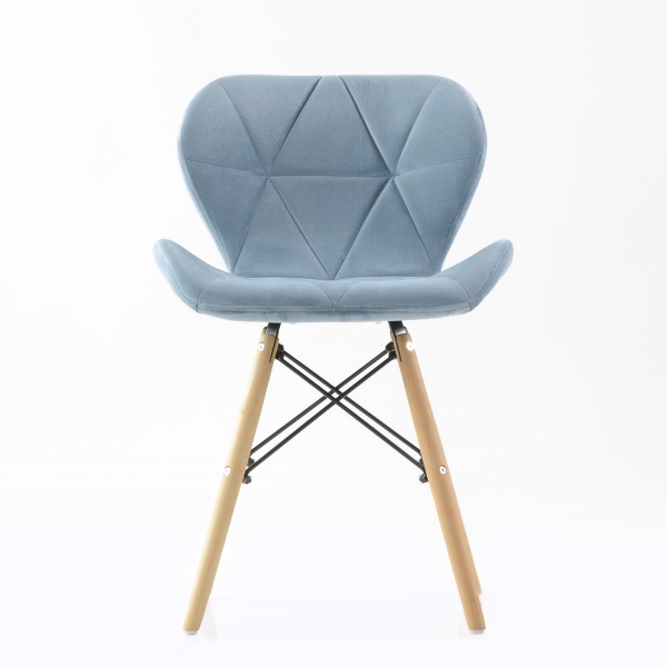 Стул Perfecto серо-голубой велюр Стул Perfecto серо-голубой велюр