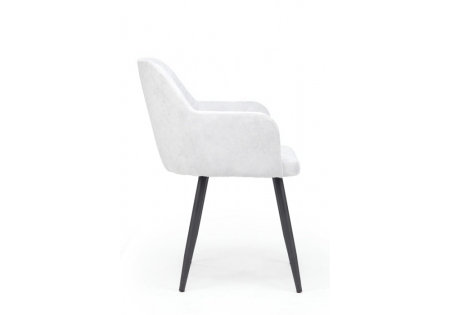 Стул на металлокаркасе Инфини 360 светло-серый (ocean 021), черный