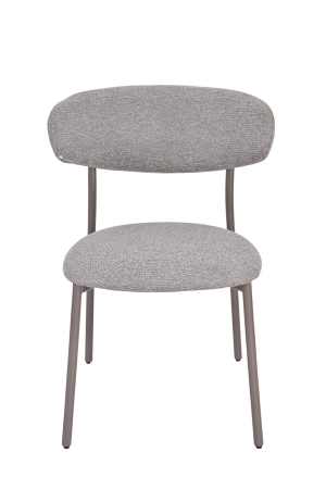 Стул обеденный Ayla серый с серыми ножками 2 шт.