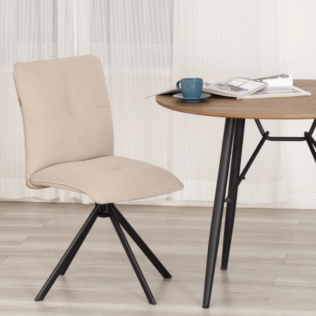 Стул обеденный Sweet бежевый велюр