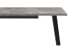 Стол деревянный Кортни 117 (157) x 77 бетон светлый, черный матовый
