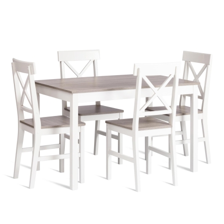 Обеденный комплект Хадсон (стол + 4 стула)/ Hudson Dining Set (mod.0104)