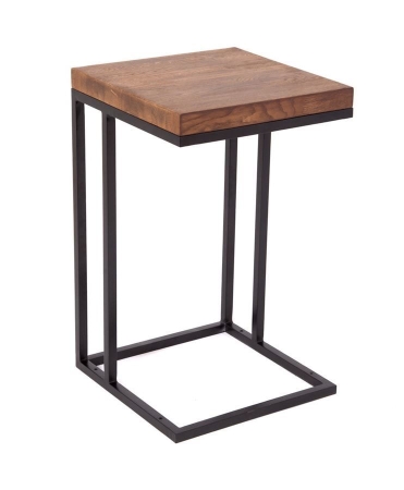 Стол кофейный Энди Loft дуб, каркас черный