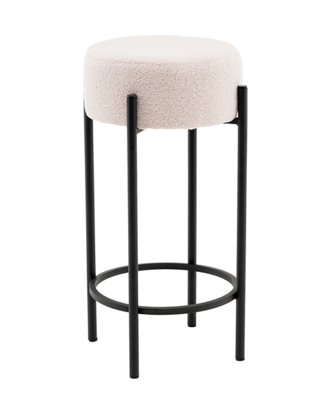 Стул барный Беккет букле бежевый Стул барный Беккет букле бежевый