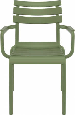 Кресло пластиковое Siesta Contract Paris оливковый