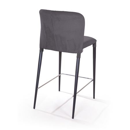 Полубарный стул Albert, бархат антрацит Полубарный стул Albert, бархат антрацит