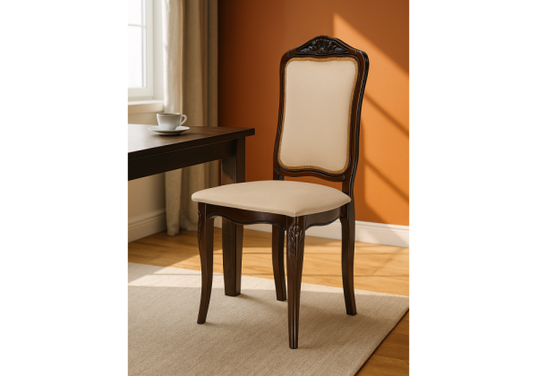 Стул деревянный Эмилин вишня, муса темная 082 Стул деревянный Эмилин вишня, муса темная 082