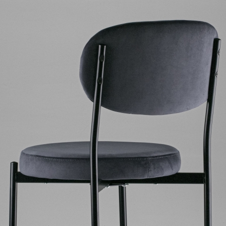 Стул Maso велюр темно-серый